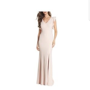 Adrianna Papell Trumpet Blush Gown Size 8